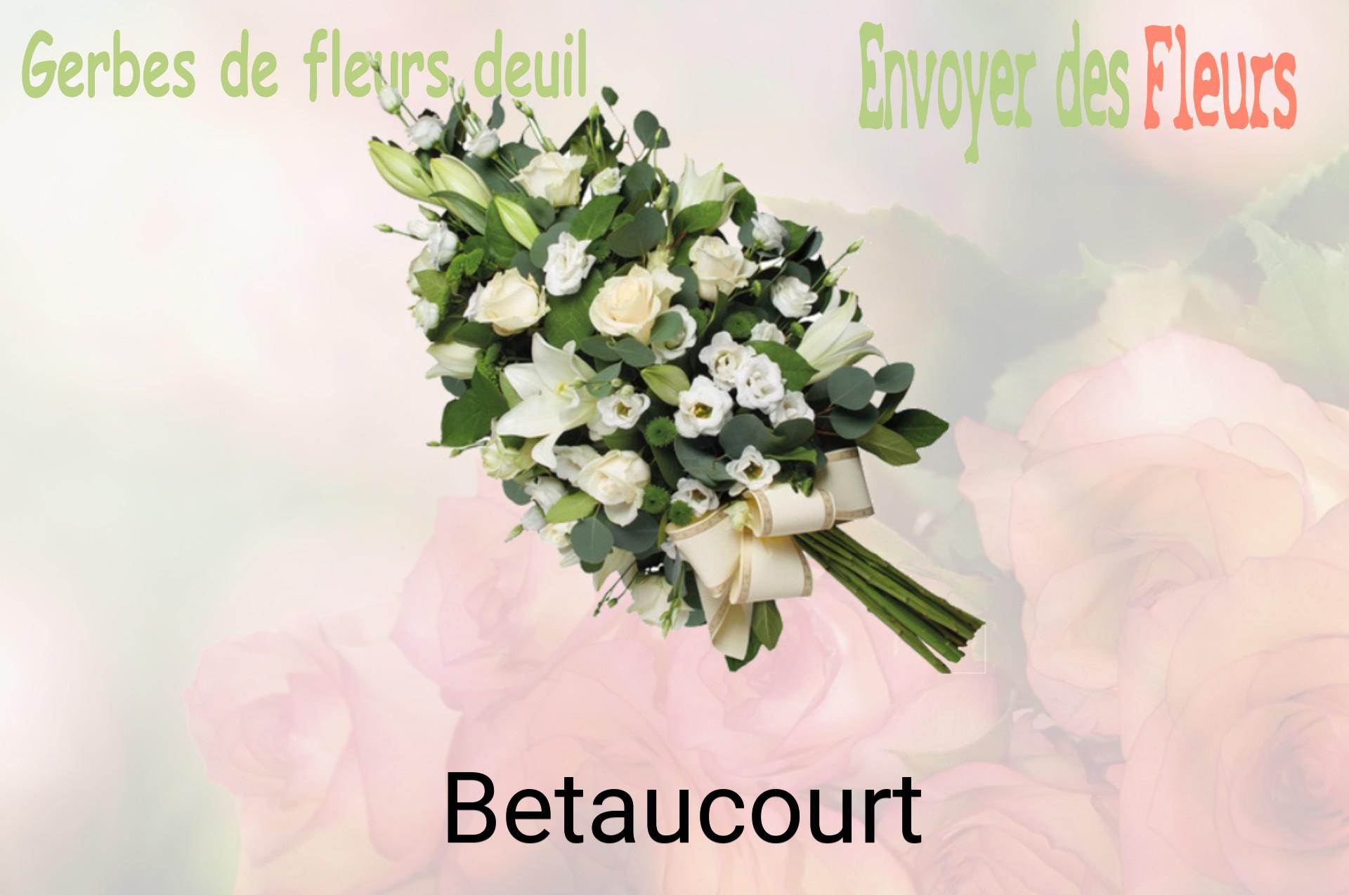 Gerbe de fleurs de deuil livrée à Betaucourt